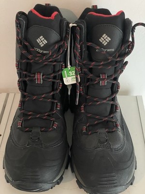 Columbia Bugaboot Plus III Omni-Heat Boots Black/Red US 8.5 M BM5980-010
