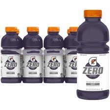 Gatorade Thirst Quencher Zero Sugar Sports 20 Fl Oz Pack of 8 , Purple