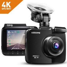 AZDOME 4K Dash Cam Wi-Fi & GPS Parking Mode N...