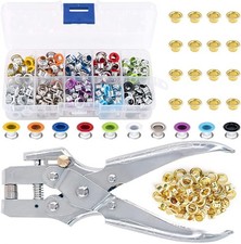 Eyelet Hole Punch Pliers, 3/16 in 5mm Eyelet Grommet Pliers Kit Metal Eyelet...