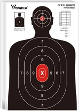 10 Pack 23x35 Inch Shooting Targets, Silhouette Paper Target, for Shooting Range