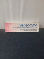 Vintage SENSODYNE Home Care Kit Toothpaste And Brush Combo New Sealed Deadstock 