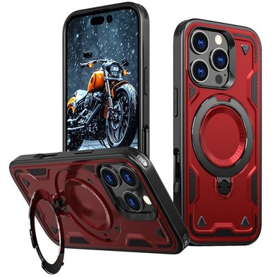 360° Rotation Shockproof Mag Safe Case for iPhone17 16 15 14 13 Pro Max Plus Air