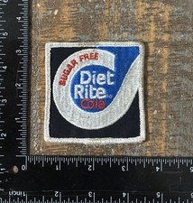 Vintage Diet Rite Cola Sugar Free Soda Pop Advertising Logo Sew-On Patch