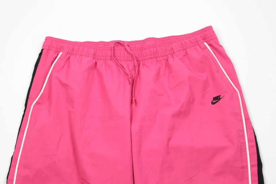 Винтажные женские Y2K Nike XL искусственно состаренные брюки-капри Travis Scott Mini Swoosh розовые - Изображение 2 из 4