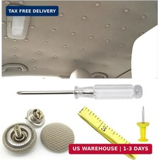 60PCS Car Roof Headliner Repair Rivets Retainer Buttons, Auto Roof Repair Kit Ca