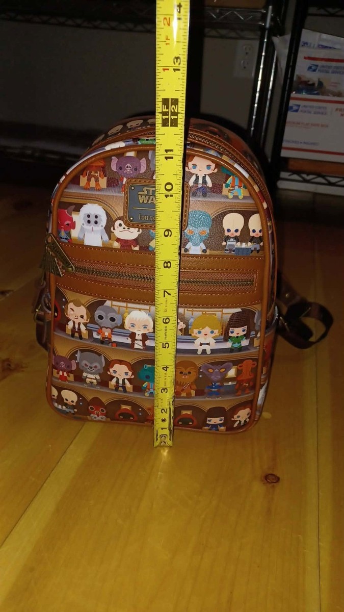 Loungefly Star Wars Mos Eisley Chibi Cantina Mini Backpack Disney Han Luke Chewy View 5