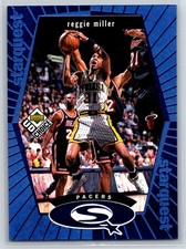 1998-99 UD Choice #SQ11 Reggie Miller StarQuest Green