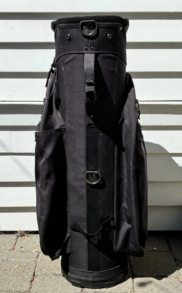 Carro de golf Maxfli Honors+ usado bolsa de 14 vías 9 bolsillos con cremallera y bolsillo refrigerador Foto 4 de 4