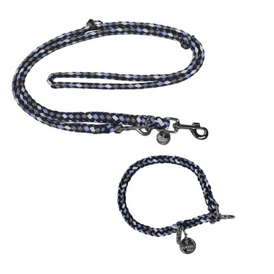 EQuest Halsband & Führleine Ultimo für Hunde im Set - Blue Boy, 40 cm