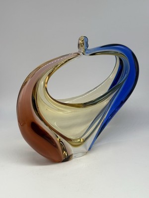 Schale Korb Hana Machovska Mstisov Glassworks Glas Glaskunst vintage Mid Century