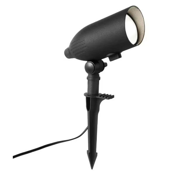 Hampton Bay 430 Lúmenes Negro Cableado Bajo Voltaje LED Luz Ajustable Color Foto 2 de 4