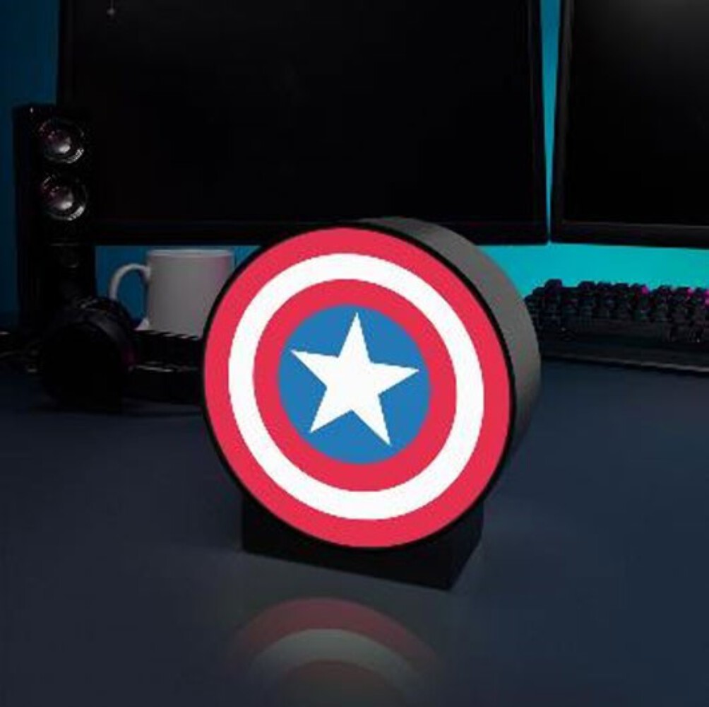 Offerta Lampada Captain America Marvel - Luce LED 16cm Box Light Nuova - 2