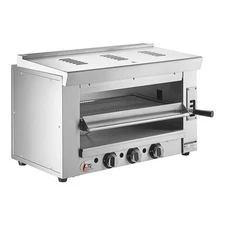 36" Natural Gas Infrared Salamander Broiler with Wall Mounting Bracket - 36,000