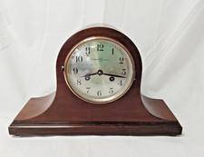 Vintage Napoleon Hat Oak Cased Mantle Clock ~ Seth Thomas ~ Working but no key