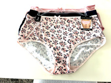 LAURA ASHLEY 3 PACK BRIEFS : FLORAL/ BLUE NAVY/ STRIPED SIZE: 2X
