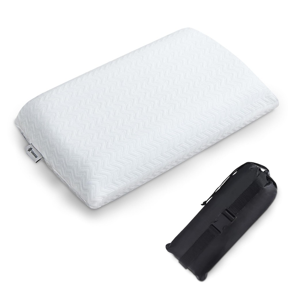 Travel Pillow, Memory Foam Pillow Compressible Camping Pillow with Washable C