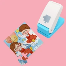 Puzzle Punch Machine DIY Puzzle Puncher for Arts Craft Making Foam Book Tabs