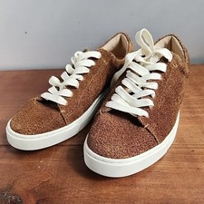 FRYE IVY Women s Size 9M Sneakers Brown Low Lace Up Nubuck Leather Casual Shoes