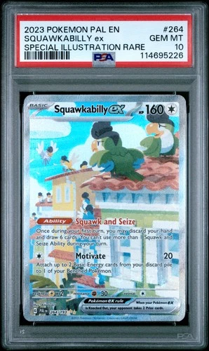 2023 POKEMON PAL EN-PALDEA EVOLVED #264 SQUAWKABILLY EX PSA 10