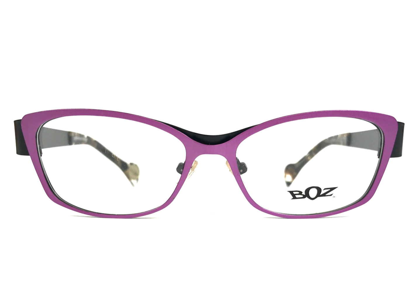 BOZ Eyeglasses Frames WALLIS 8200 Purple Black Matte Cat Eye Full Rim 52-15-135 59390₽