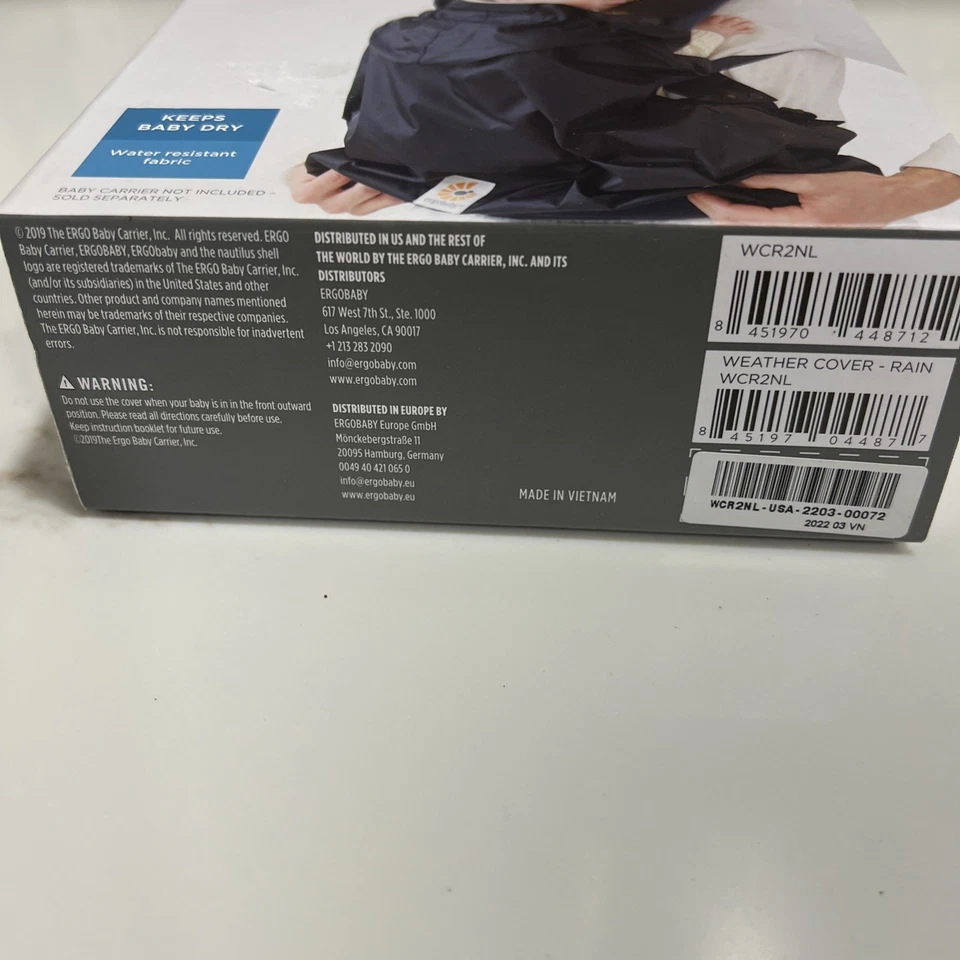 Cubierta de lluvia Ergobaby WCR2NL Foto 2 de 4