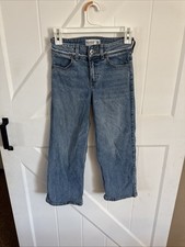 High Rise Wide Leg Abercrombie Kids Jeans Size 9/10 Short