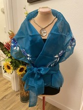 Modern Filipiniana Hand-Painted Wrap-Around Alampay Bolero
