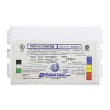 ROBERTSON PSP242TRMVDW COMPACT FLUORESCENT BALLAST, 2-LAMP, 24W CFL, 120/277V