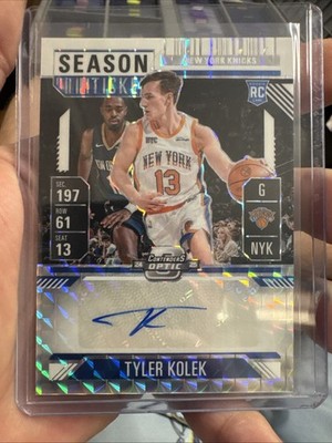 2024-25 Panini Mosaic Tyler Kolek RST-KOL Season Ticket /25 AU