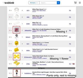 Lego Friends 41026 Sunshine Harvest - Incomplete See Pictures