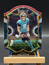 2020 Panini Select #98 Jake Luton Tri-Color Prizm Die Cut