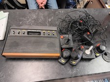 Atari 2600 Video Game Console - Black comes with controllers