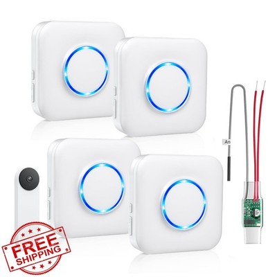 Satisure Doorbell Chime for Google Nest 4Chime 1Video White