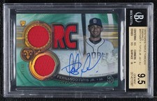 2019 Triple Threads Emerald 49/50 Fernando Tatis Jr BGS 9.5 GEM MINT Auto 00o6