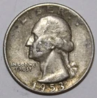 1953-D Washington Quarter - 90% Silver - Very Fine - #1645EA