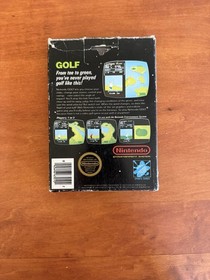 Golf (Nintendo NES) Matte Sticker 5-Screw w/ Hangtab CIB Complete & Tested