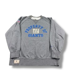 Reebok NFL Vintage Collection New York Giants Spellout Sweatshirt Mens XL EUC