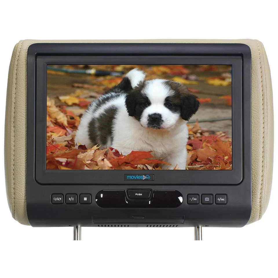 AUDIOVOX AVXMTGHR9HD 9" HEADREST HD VIDEO MONITOR w/ DVD PLAYER & HDMI INPUT NEW - Image 2 of 4