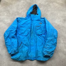 The North Face Rain Jacket Mens XL Gore-Tex Cryptic Goretex Full Zip Coat, Blue