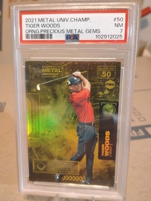 2021 Skybox Metal Universe Champions - Tiger Woods #50 Precious