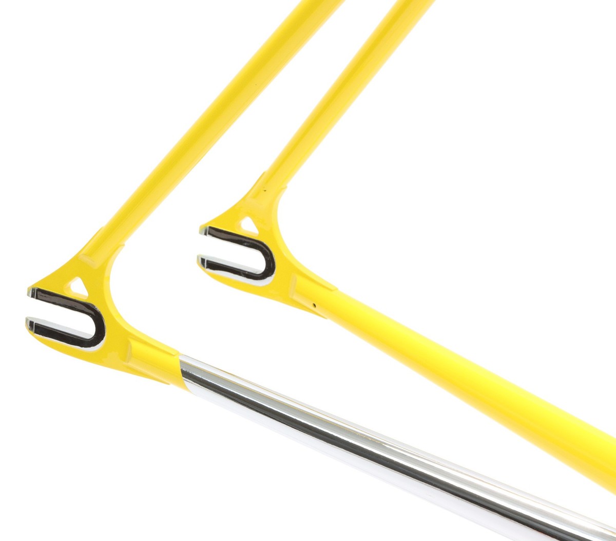 Gan Well Pro Track Fixed Gear Frameset NJS Yellow 50cm New NOS | eBay