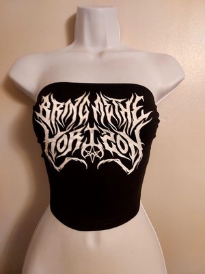 Bring me the horizon tube top strapless Crop top  bring me the horizon Tank Top 