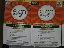 Align Probiotic 24/7 ADAVNCED Digestive Support Gut Health 70 X 2  exp 01/2027
