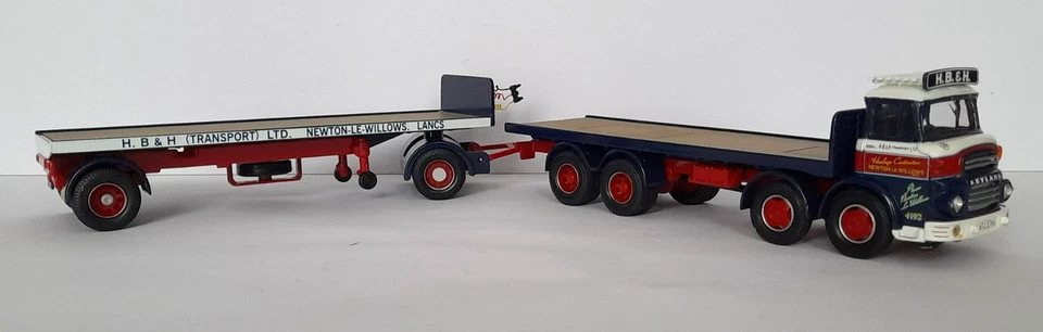 Corgi CC11609 Leyland Octopus & Drawbar Trailer HB&H Transport Newton Le Willows - Image 2 of 4