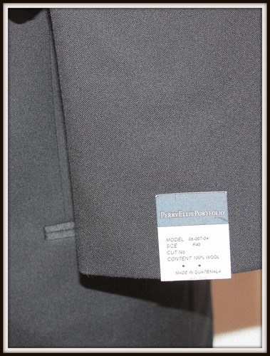 PERRY ELLIS PORTFOLIO COLLECTION JACKET Size 40R. Formal, Wedding, Prom, Dress - Picture 5 of 6