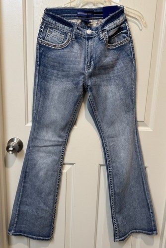 Westfield Eagle Bootcut Jeans Womens Bling NWT 7 Denim Western Cowgirl Country - Picture 2 of 12