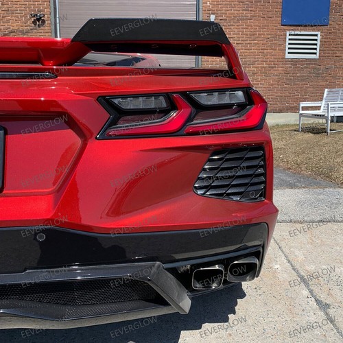 2 PCS Carbon Flash Rear Spoiler Wing Wickers Fit For Corvette C8 2020-2024 Z51 - Bild 14 von 24
