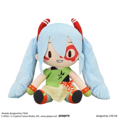 ミュージシャン PEOPLE1 STUFFED TOY SEGA Hatsune Miku Project DIVA X Fuwapuchi Plush Toy Large DE