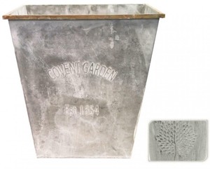 Covent Garden Mulberry Tree 45cm Square Zinc Metal Tin 